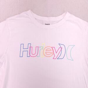 Hurley Casual Crew Neck Graphic T-Shirt Mens Size Extra Large XL White